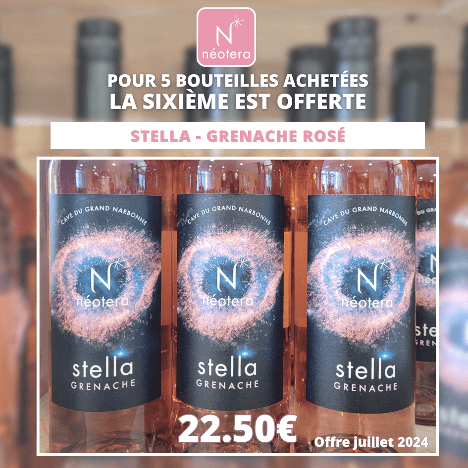 GRENACHE Rosé PROMOTION Pour 5 bouteilles achetées, la sixième est offerte,