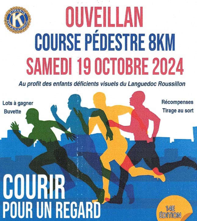 La 14e édition de Courir pour un regard aura lieu le samedi 19 octobre à Ouveillan